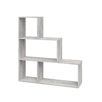 Vicco Treppenregal ASYM Raumteiler Bücherregal Standregal Aktenregal