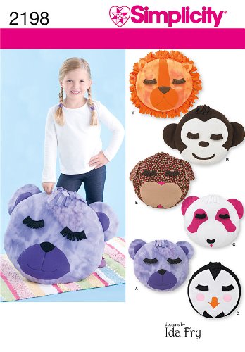 Simplicity Sewing Pattern 2198 Fleece Pillows, One Size