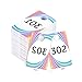 Zilpoo Live Sale Plastic Tags, 001-999 Number Series, Reusable Normal and Reversed Mirrored Image Hanger Cards, Select a Set of 100 Numbers, (301-400)