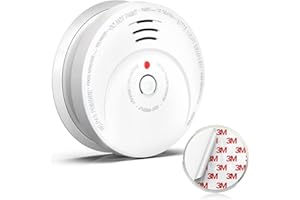 Jemay Smoke Detector, Smoke Alarm with Advanced Photoelectric Technology, Smoke Detector with Test Button and Low Battery Reminder, Fire Alarm with Battery Backup Used in Home, AW106, 1 Pack