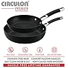 Circulon-82828-Premier-Professional-frypan-Twin-Pack-2028cm-Premium-Non-Stick-Frying-Pans-Hard-Anodized-Aluminium-Cookware-Black Circulon Premium Non Stick Frying Pan Set of 2 - Induction Frying Pans 20cm & 28cm with Stainless Steel Base, Dishwasher…