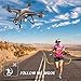 BEEYEO GPS FPV RC Drone with 1080P HD Camera Live Video and GPS Return Home Quadcopter, Follow Me Mode, Altitude Hold, Intelligent Battery Long Control Range