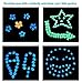 chic style 300pcs Glow in the Dark Pebbles Stone Garden Walkway Decor Outdoor Bulk Fish Tank Aquarium Glow Decorations Gravel Rocks (Blue Green Orange)
