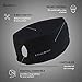 TrailHeads Womens Ponytail Headband - Moisture Wicking Hair Headband for Running, Winter, Workout - Athletic Headband Women - Black
