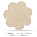 Incogtito Pasties for Women | 2 Pairs of Reusable Silicone Pasties Nipple Concealers with Adhesive + Bonus Pair of Flower Nipple Concealer Stickers (2 Pairs + Bonus Stickers)
