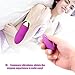 Jetpow Vibrating Egg Wands G-spot Clitorial Stimulate Waterproof Portable Wireless Remote Control USB Rabbits Women Bullet Massager Purple