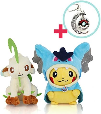 Power Necklace - Leafeon - Pokémon (Mega Charizard X Pikachu) 5-6 in / Enjoy the Pokemon Plush Toy with PokemonGo!