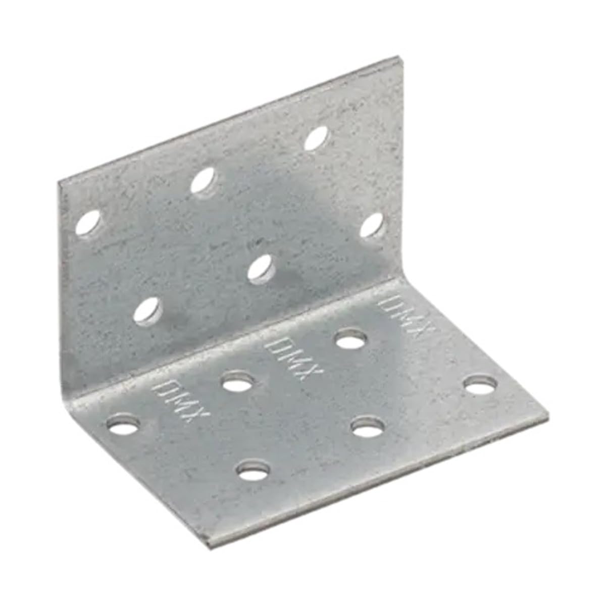 40mm x 40mm x 60mm Heavy Duty Perforated Angle Bracket with Reinforcement Corner Reinforced Metal Braces Steel Repair Connector KMP2 (Pack of 1) L11ABC