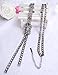 Suyi Trendy Crystal Long Necklace All-Match Style Shining Clothing Sweater Chain Black