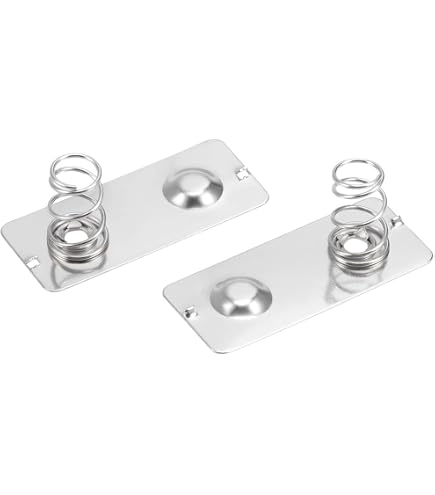 Uxcell 50 Pairs AA Battery Contact Plates – Nickel Spring Terminals For Battery Case Box, 11.28mm X 11.5mm - View #3