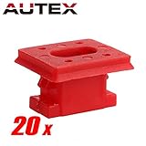 PartsSquare 20pcs Nylon Bumper Fender Liner Fastener Rivet Auto Retainer Push Type Fastener Clips Car Retainer Clamps