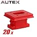 PartsSquare 20pcs Nylon Bumper Fender Liner Fastener Rivet Auto Retainer Push Type Fastener Clips Car Retainer Clamps