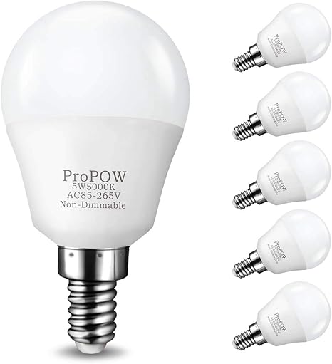 E12 Led Light Bulb Propow 5w Small Light Bulb Ceiling Fan Light