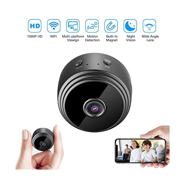 HZTCAM 32GB Mini HD 1080P Wireless Hidden Camera,Home WiFi Remote