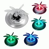 pearlstar Solar Floating Lights Waterproof LED RGB Floating Night Lights for Swimming Pool or Pond Decoration (1Pcs Dragonfly)