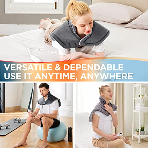 Bedsure Heating Pad for Neck and Shoulders Neck Heating Pad with 2