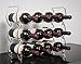 CKB Ltd Stackable Wave 12 Bottle Rack Metal Display Stand - Holds Red & White Wine Holder Bar Equipment For Holding Wine (4 - 12 Bottle Capacity)