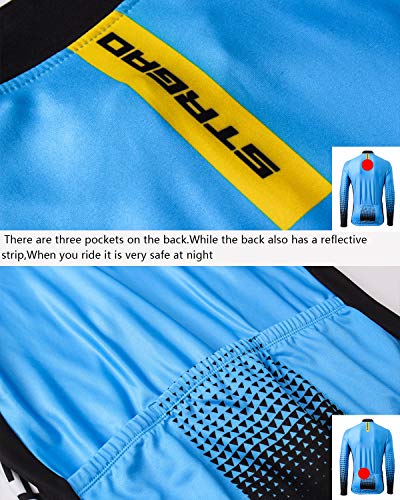 image for Mengliya MR Strgao Men's Cycling Winter Thermal Jacket Windproof Long 