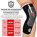 KNEE SLEEVE (Single) - High Long Compression Sleeve. Knee Support for Running, Workout, Basketball and Other Activities … (S)