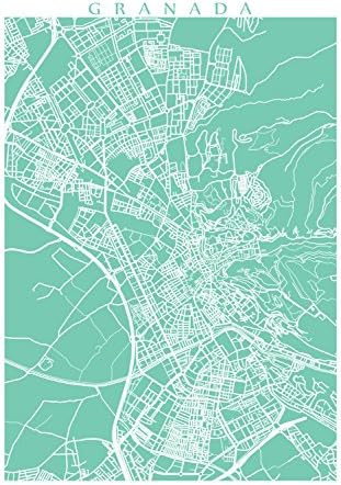 Granada Map Print