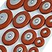 Alto Saxophone Woodwind 25pcs Orange Leather Pads