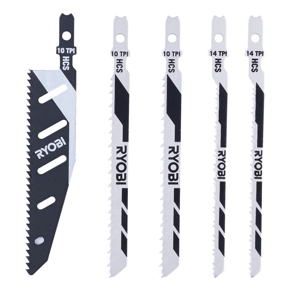 Ryobi RAK05JSBFC Jigsaw Blade Set (5 Piece)
