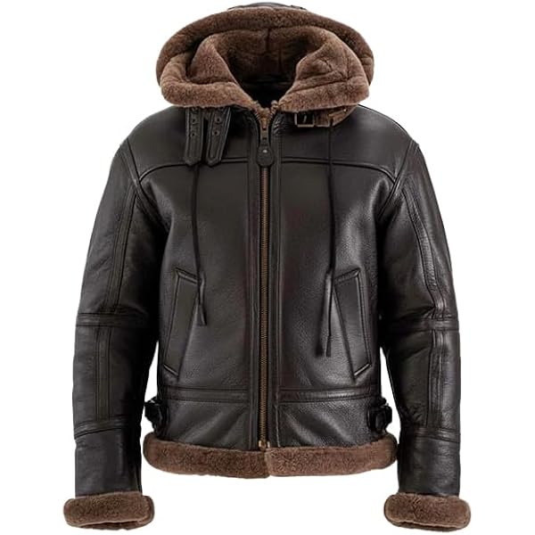 Artist Unknown B3 Men's Bomber Fur Sheepskin Shearling Jacket