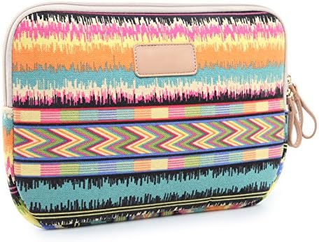 Bohemian Style Canvas Audio 12-12.5 Inch Laptop / Notebook Computer / Microsoft Surface PRO 3 / DELL / HP / ASUS / Samsung / IBM etc. Sleeve Case Bag Cover Pouch