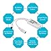 Nexlux Led Light Strip, WiFi Wireless Smart Phone Controlled Strip Light Kit White PCB 5050 LED Lights,Working with Android and iOS System,IFTTT