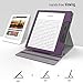 MoKo Case Fits All-New Kindle Oasis (9th and 10th Generation ONLY, 2017 and 2019 Release), Multi Angle Viewing Vertical Flip Cover with Auto Wake/Sleep - Purple