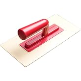 Noteflora Plastic Trowel, Grout Float Lightweight 120X176mm Blade For Home Renovation, Red Handle Plastering, Spackle Cutting And Paint Scraping 