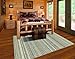 Garland Rug Carnival Area Rug, 3-Feet by 5-Feet, Random Earthtone Stripes (Color and Design May Vary)