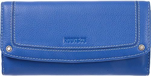 Roots 73 Leather Clutch Wallet with Checkbook and Gusset