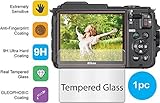 Tempered Glass LCD Screen Protector Guard for Nikon CoolPix AW130 (GUARMOR)