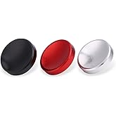3PCS Camera Button, Aluminium Alloy Shutter Button with Concave Surface, Fits for Cameras with Screw Hole on The Shutter Release Button (Red Black Silver)