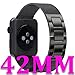 Apple Watch Band, Biaoge Milanese Stainless Steel Band Strap Bracelet Replacement with Hand Removable Jewelry Clasp for Apple Watch Series 2 and Series 1 (42mm Black)