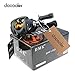 Docooler 10BB 6.3:1 Left/Right Hand Bait Casting Fishing Reel 9Ball Bearings + One-way Clutch High Speed (Black-Left)