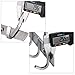 HOMEIDEAS Coat Hook Rack Wall Mounted 11-Inch Brushed Nickel SUS304 Stainless Steel Bath Towel Hook Coat Rail Double 4 Hooks