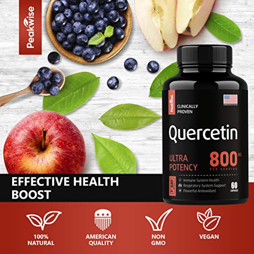 Quercetin Capsules 800 MG Quercetin with Bromelain Supplements