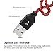 ONSON Micro USB Cable,3Pack 3FT Nylon Braided High Speed Android Charger USB to Micro USB Cable Samsung Fast Charger Charging Cord for Samsung Galaxy S7 Edge/S6/S4/Note 5/Note 4(Black Red)