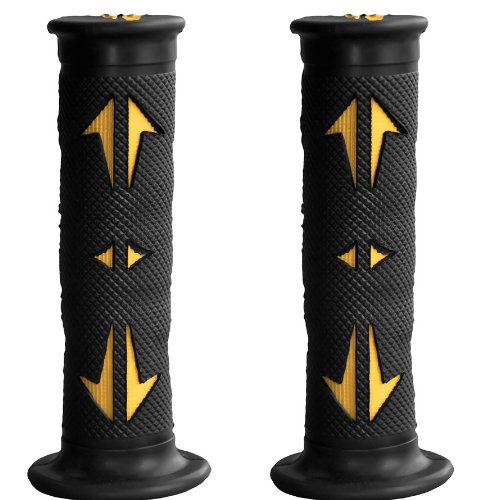 Yana Shiki GRP-4086-YELLOW Rubber Slip-on Grips for 7/8" Handle Bars