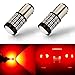 ANTLINE Newest 1157 LED Bulb Brilliant Red (2 Pack), 9-30V Super Bright 1600 Lumens 2057 2357 7528 BAY15D 52-SMD LED Lamps with Projector for Replacement, Work as Tail Brake Turn Signal Blinker Lights