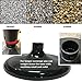 VIP Crowd Control Plastic Safety Queue Stanchion Barrier Set with 32' Chain 4 PCS and C-Hook (Black) New Upgrade Version
