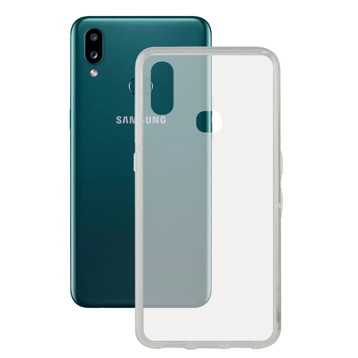 KSIX smart your tech Galaxy A10S Case, Flexible, Transparent