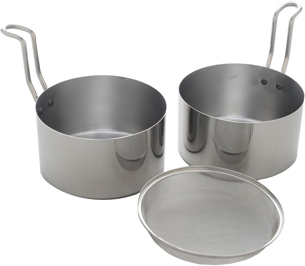 アーネスト 【日本製】 天ぷら鍋 (オイルポット) ミニ (14㎝) これ1台で揚げ物ができる ステンレス (油 ターン) 大手飲食店愛用ブランド A-76826商品画像