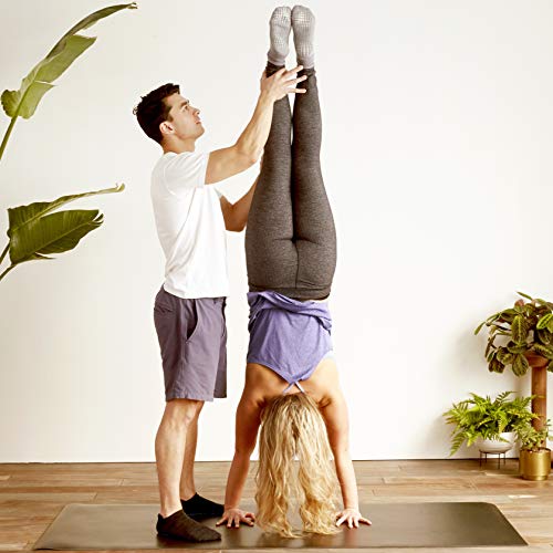 image for LA Active Grip Socks - 2 Pairs - Yoga Pilates Barre Ballet Non Slip Co