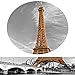 Kreative Arts - 3 Panel Paris Effiel Tower Canvas Painting Picture City Building London Bridge Big Ben Landscape Wall Art Modern Printing Ready to Hang (16x16inchx3pcs)