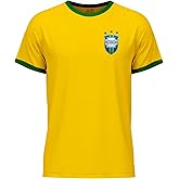 Brazil/Brasil 1970 Retro Soccer Jersey for Men – Vintage Yellow Football Shirt – Pelé Tribute – Classic Fan Apparel