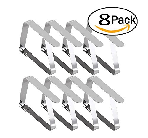image for YouTensils Extra Large Tablecloth Clips, Stainless Steel Cover Holders