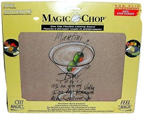 Magic Chop Flexible ~ Martini ~ Cutting Board, Party Size 7.5 x 11"